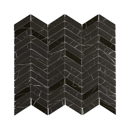 Nero Chevron / 11.02" x 12.24"