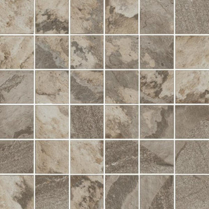 Happy Floors Sierra 12" x 12" Natural Porcelain 2" Mosaic, Meadow, 12" x 12"