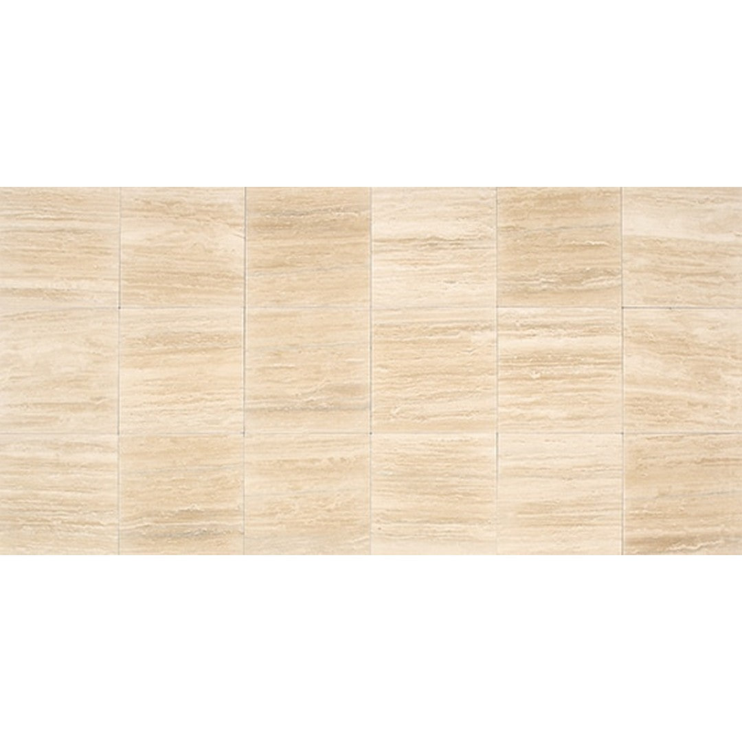 American Olean Stone Source 12" x 12" Honed Travertine Tile, Torreon, 12" x 12"