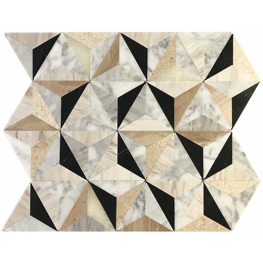 Ottimo-Tribeca-14-x-16-Polished-Stone-Mosaic-Beige--Black--White