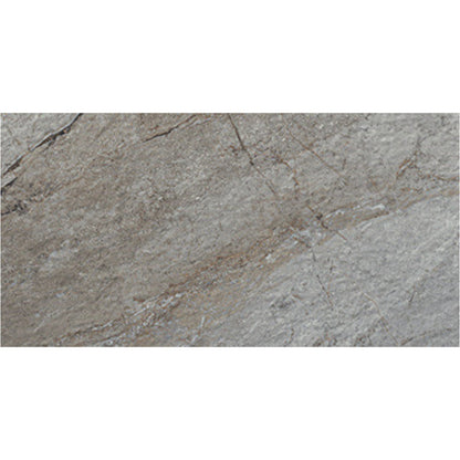 Happy Floors Utah 12" x 24" Pressed Natural Porcelain Tile, Slate, 12" x 24"
