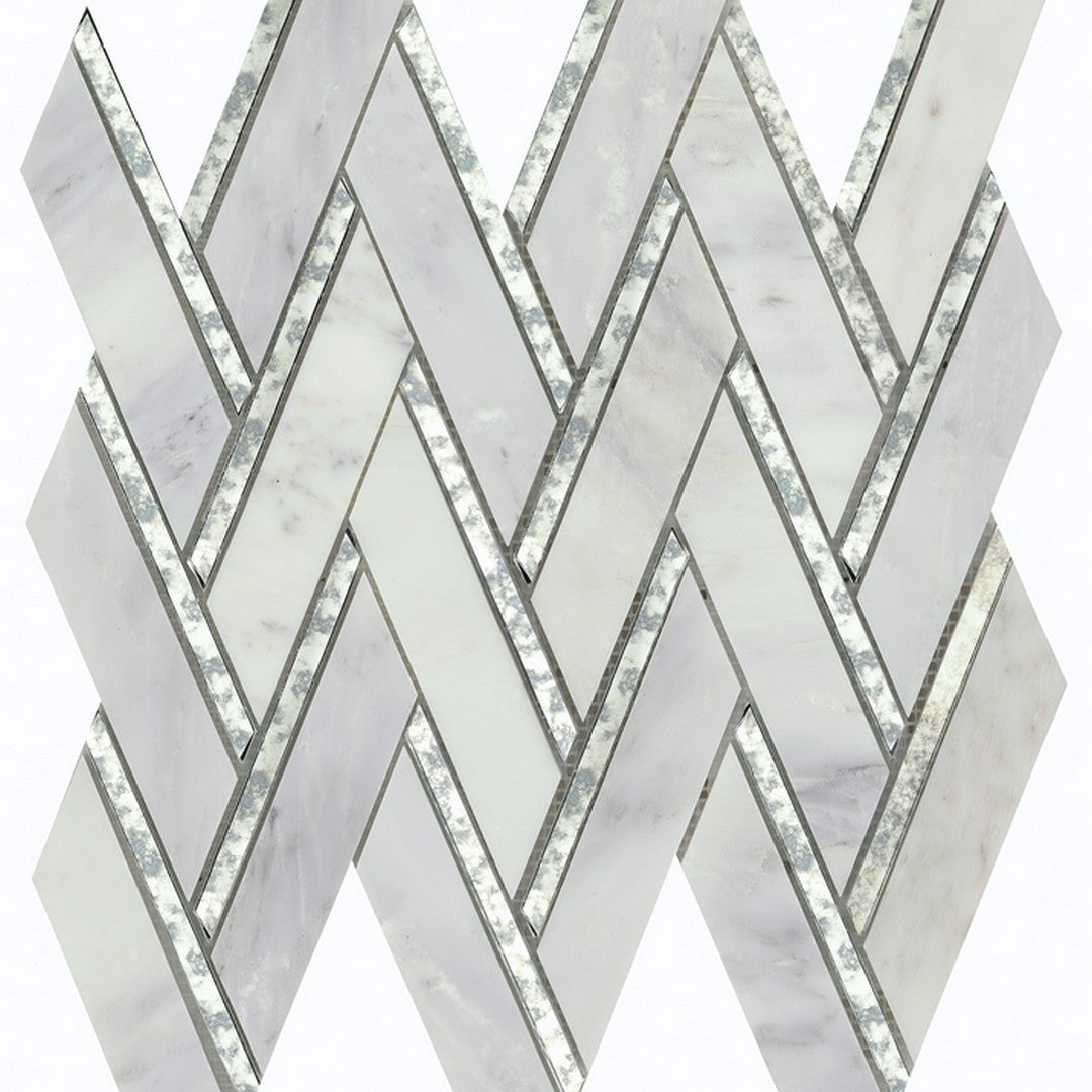Emser-Impulse-14-x-15-Glossy-Stone-&-Glass-Mosaic-Cream