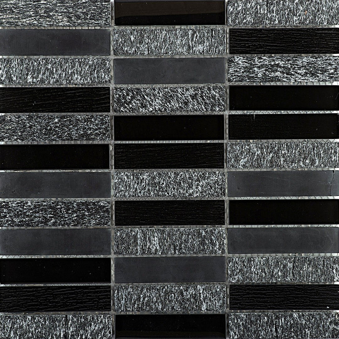 Emser Illumina 12" x 12" Glossy Stone & Glass Mosaic, Shimmer, 11.73" x 11.73"