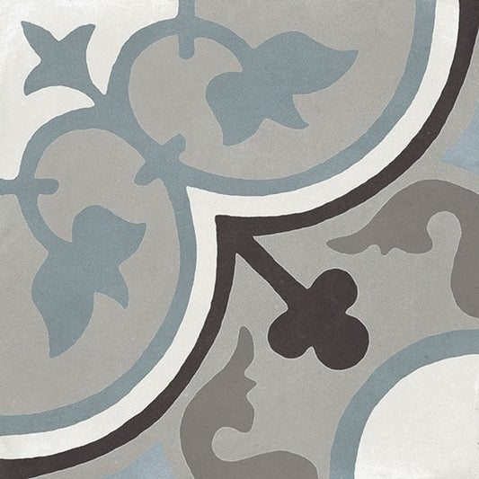 Marazzi D_Segni Color 8" x 8" lily Deco Matte Porcelain Tile, Lily, 7.88" x 7.88"