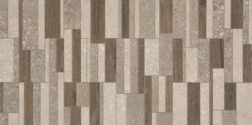 Daltile Museo 12" x 24" Rectified Matte Porcelain Floor Block Tile, White Mix, 11.62" x 23.37"