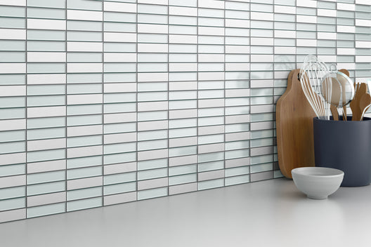 Emser Illumina 12" x 12" Glossy Stone & Glass Mosaic, Shimmer, 11.73" x 11.73"